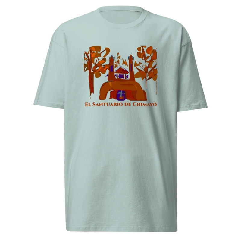 EL SANTUARIO IN FALL - Men’s Premium Heavyweight Tee - Image 4