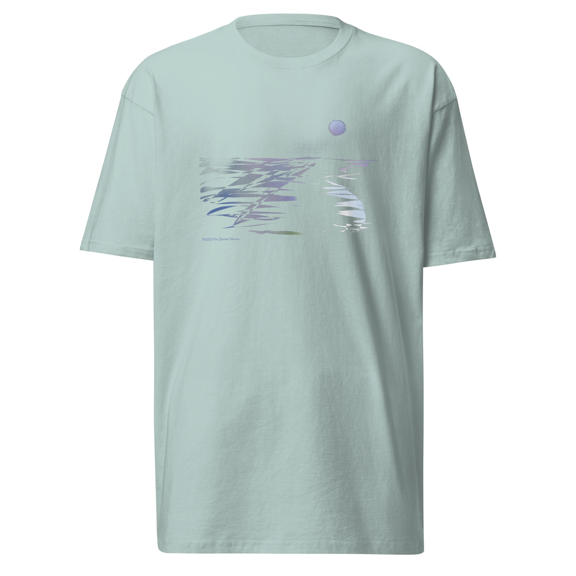 MOONLIT BEACH - Men’s Premium Heavyweight Tee