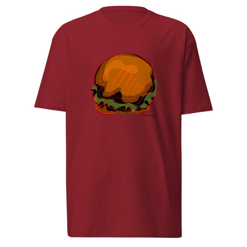 BURGER - Men’s Premium Heavyweight Tee - Image 3