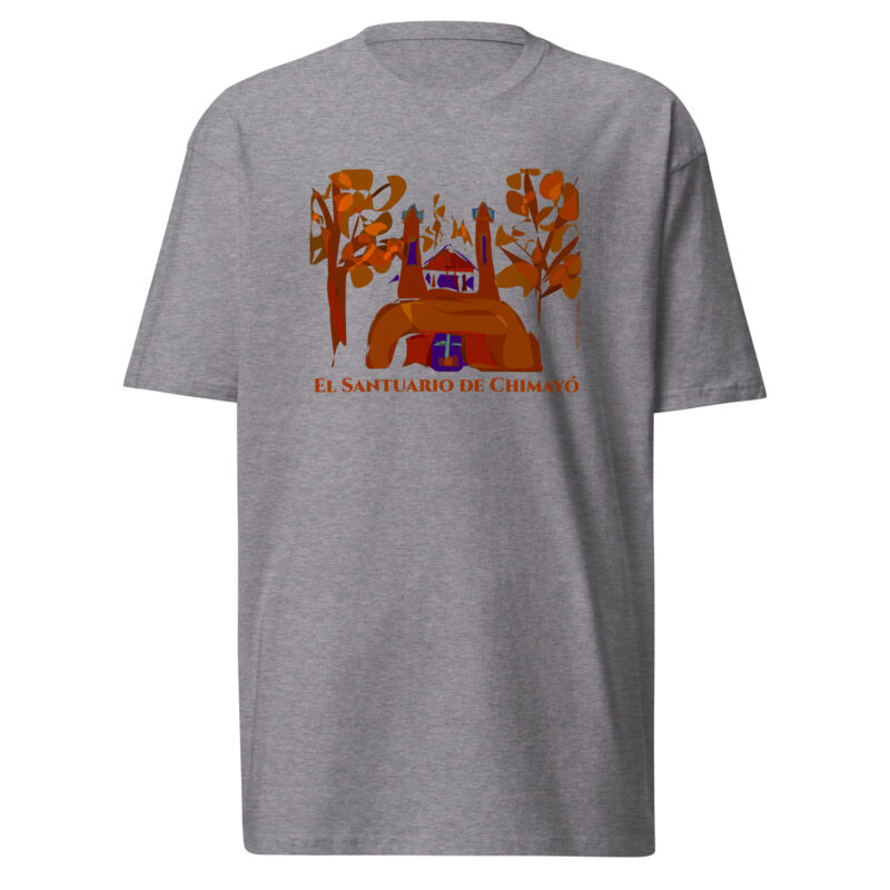 EL SANTUARIO IN FALL - Men’s Premium Heavyweight Tee - Image 3