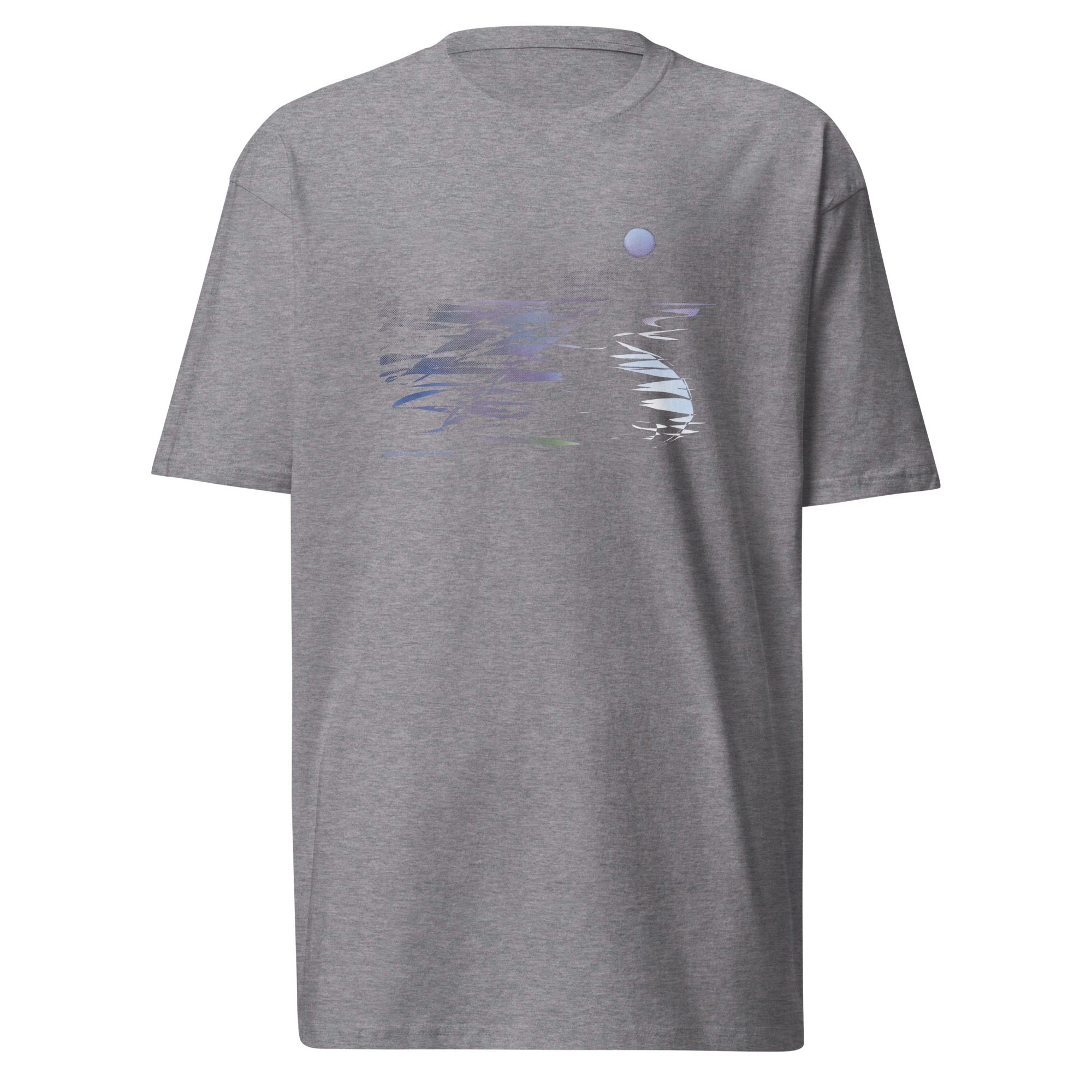 MOONLIT BEACH - Men’s Premium Heavyweight Tee - Image 5