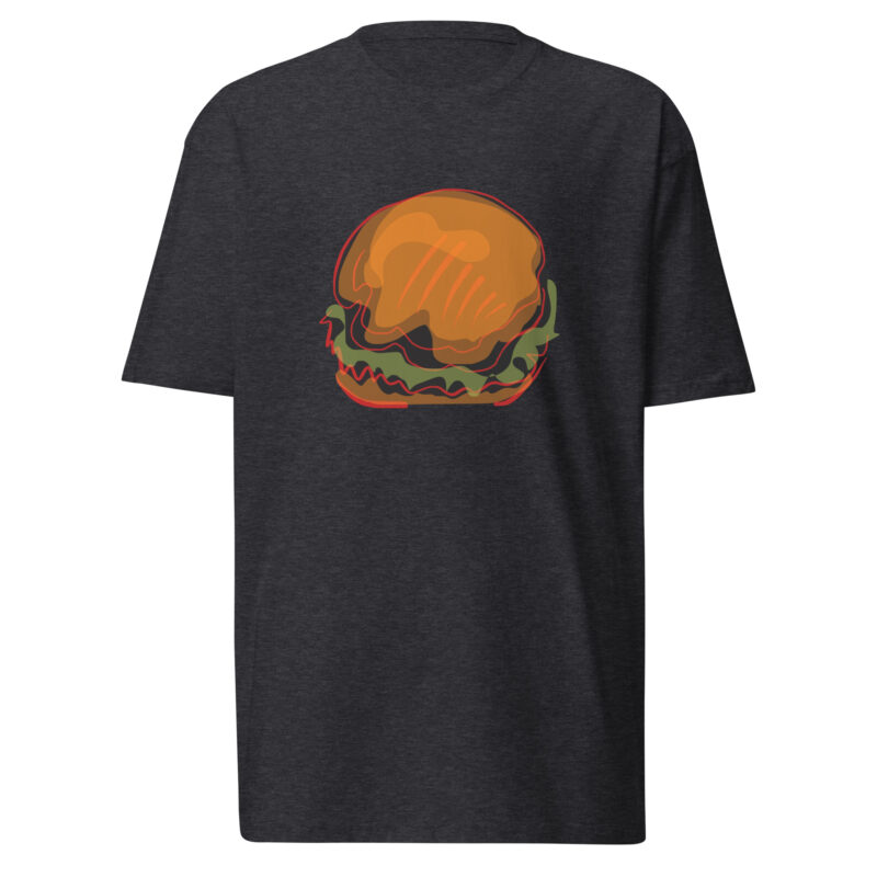 BURGER - Men’s Premium Heavyweight Tee - Image 2