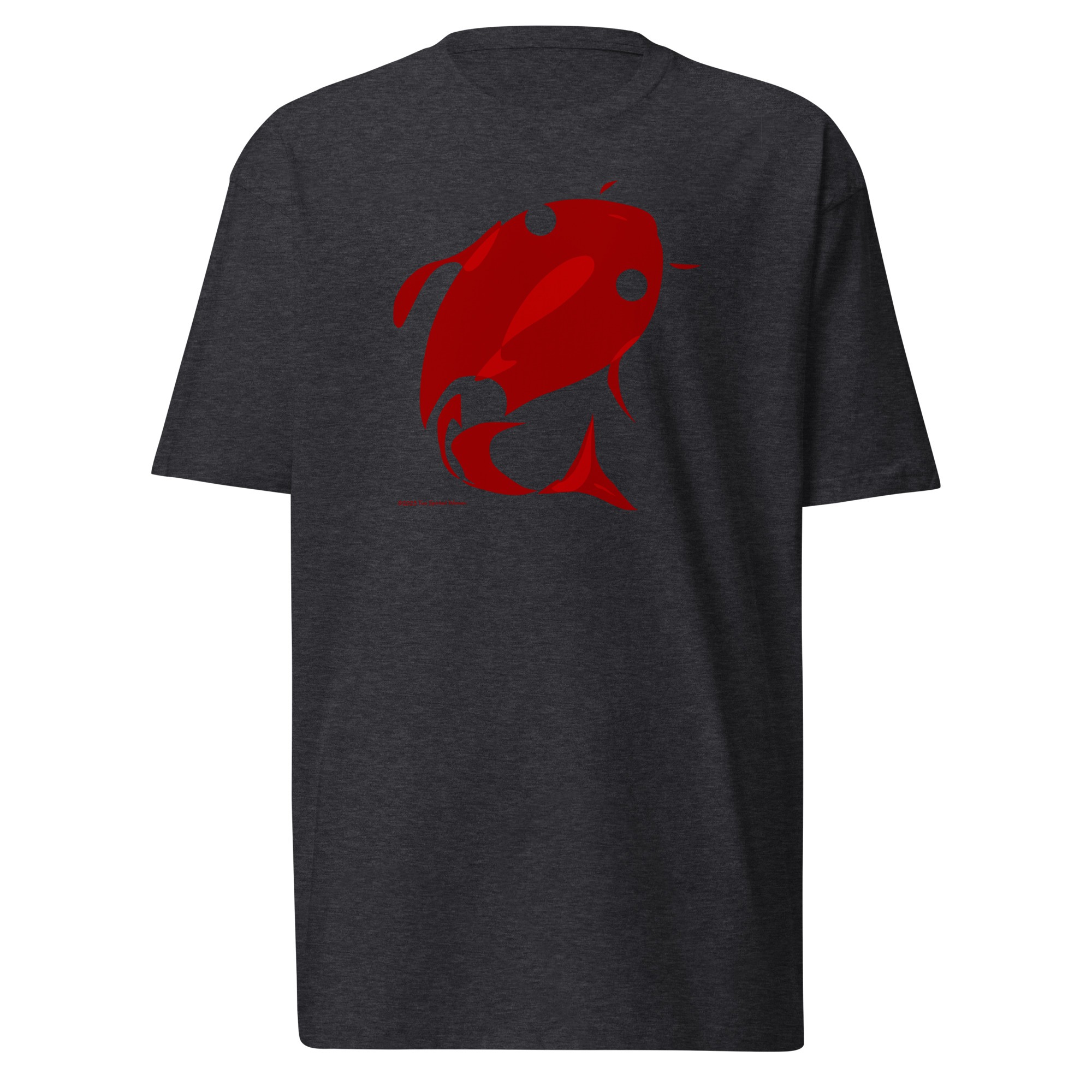 RED FISH - Men’s Premium Heavyweight Tee - Image 2