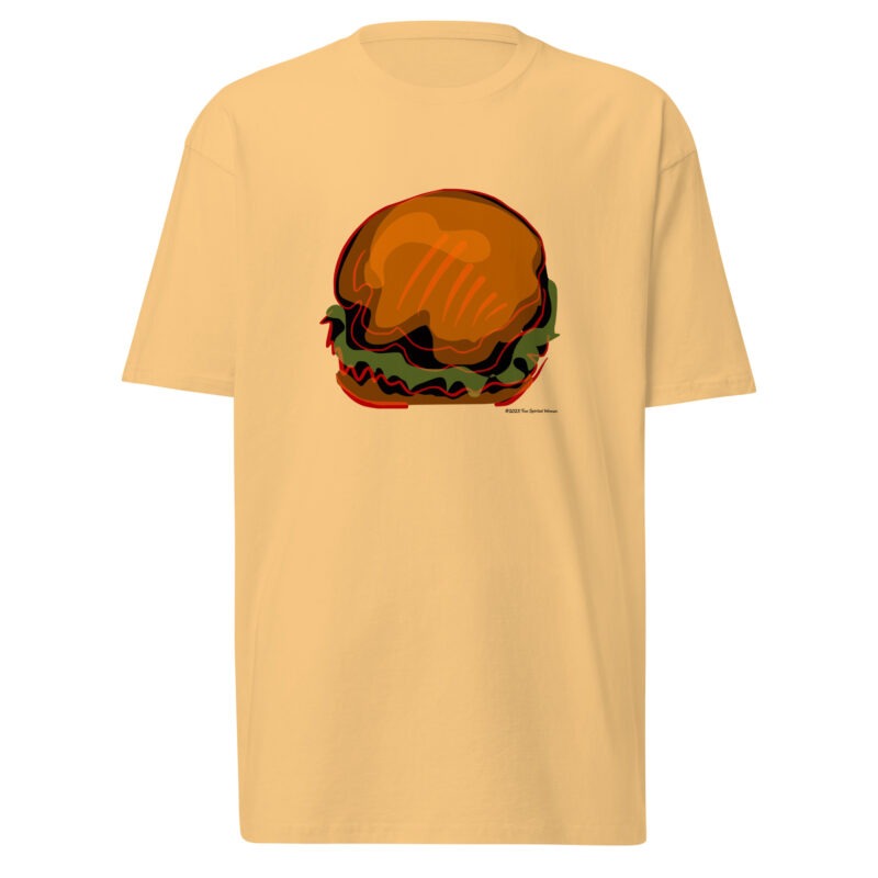 BURGER - Men’s Premium Heavyweight Tee - Image 6