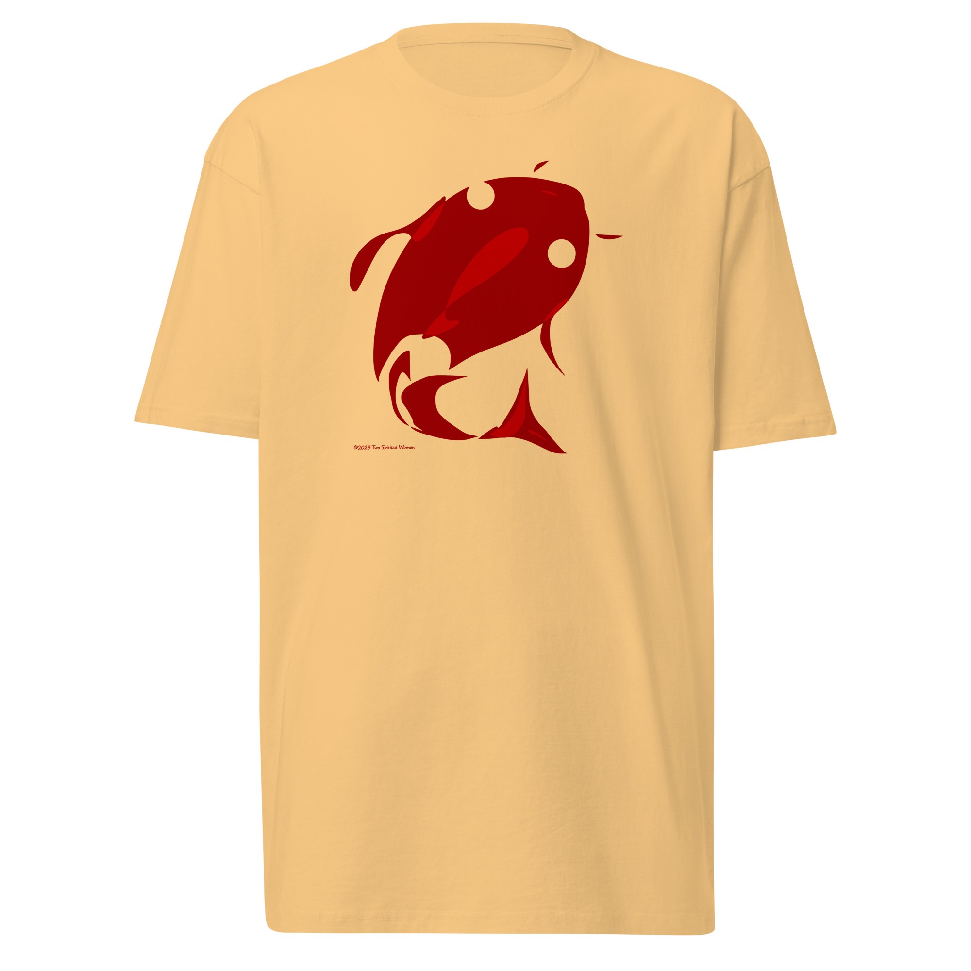 RED FISH - Men’s Premium Heavyweight Tee - Image 6