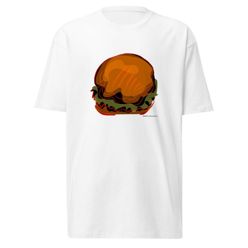 BURGER - Men’s Premium Heavyweight Tee - Image 7