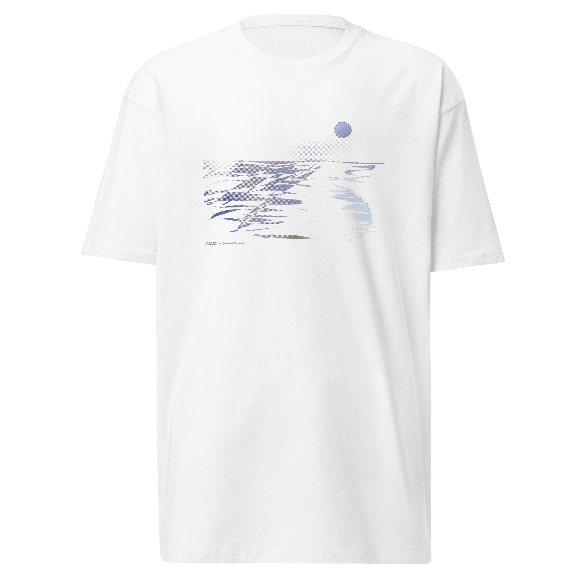 MOONLIT BEACH - Men’s Premium Heavyweight Tee - Image 7