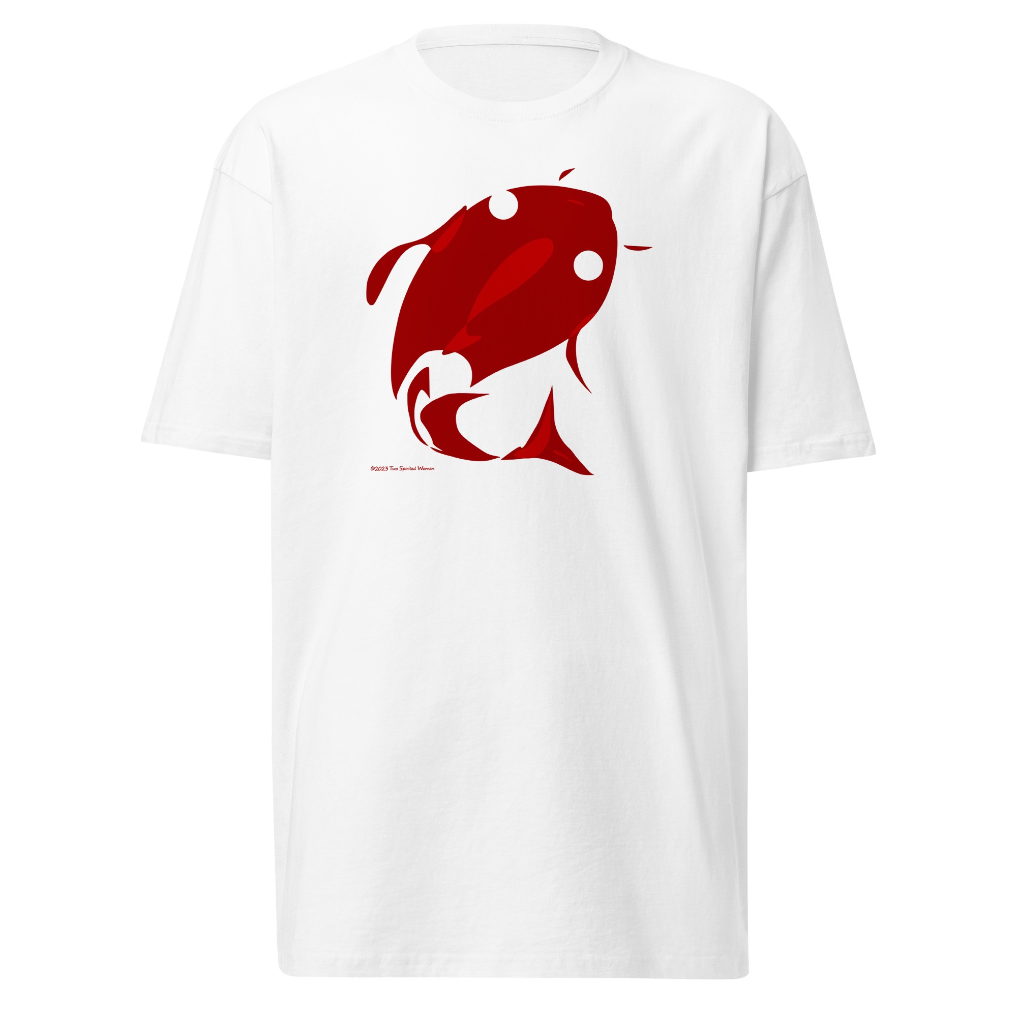 RED FISH - Men’s Premium Heavyweight Tee - Image 7