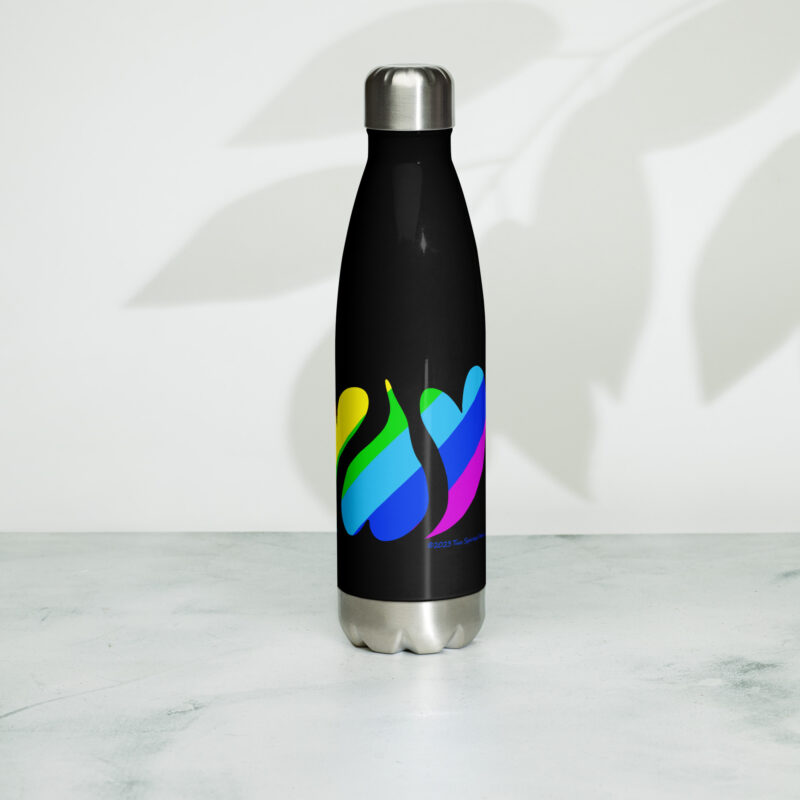 HEARTS OF PRIDE - Stainless Steel Water Bottle - Image 4