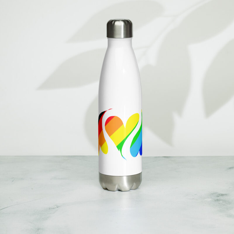 HEARTS OF PRIDE - Stainless Steel Water Bottle - Image 5
