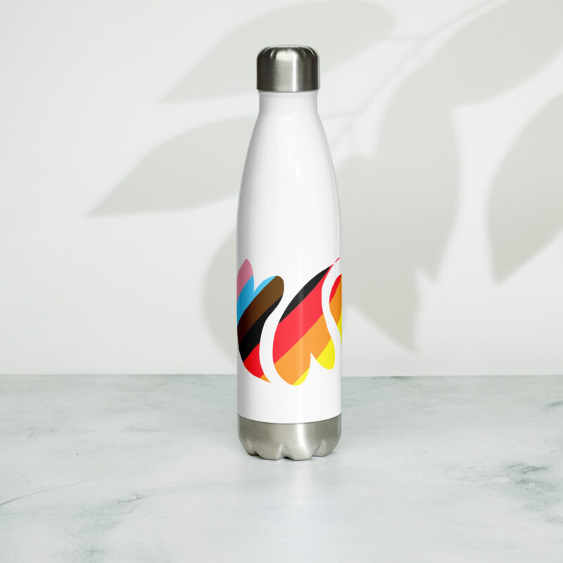 HEARTS OF PRIDE - Stainless Steel Water Bottle - Image 7