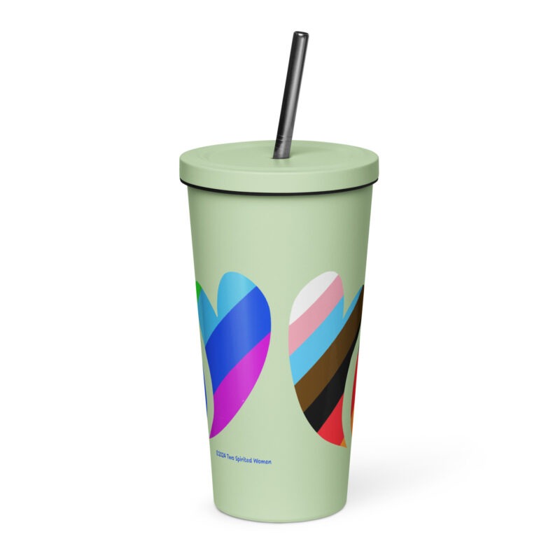 HEARTS OF PRIDE - Insulated Tumbler with a Straw