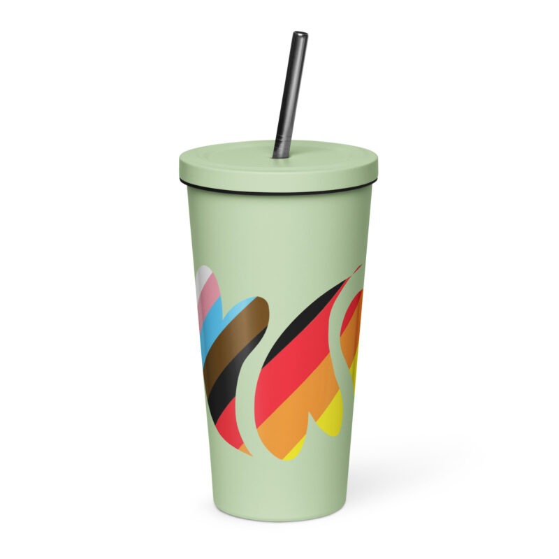 HEARTS OF PRIDE - Insulated Tumbler with a Straw - Image 12