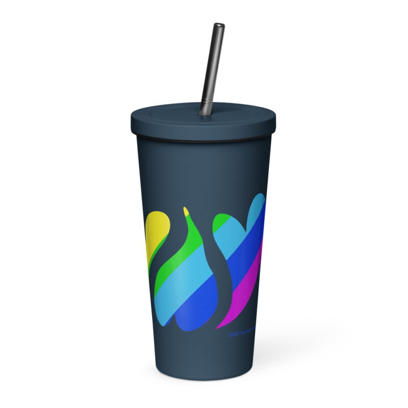 HEARTS OF PRIDE - Insulated Tumbler with a Straw - Image 4