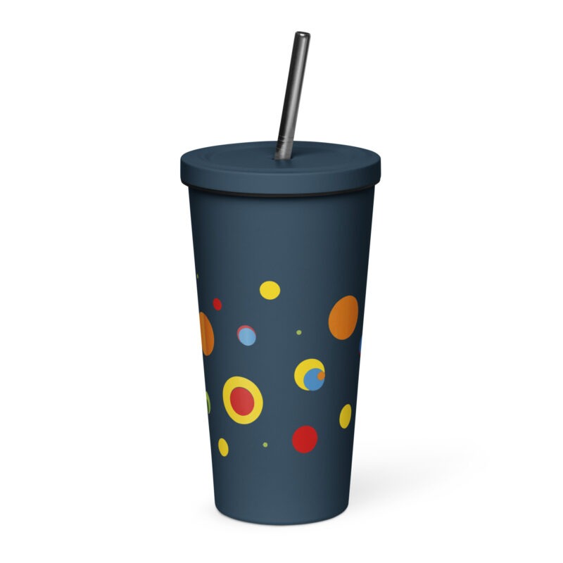 DOTS - Insulated Tumbler with a Straw