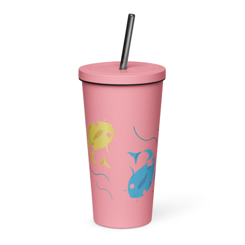FISH - Insulated Tumbler with a Straw