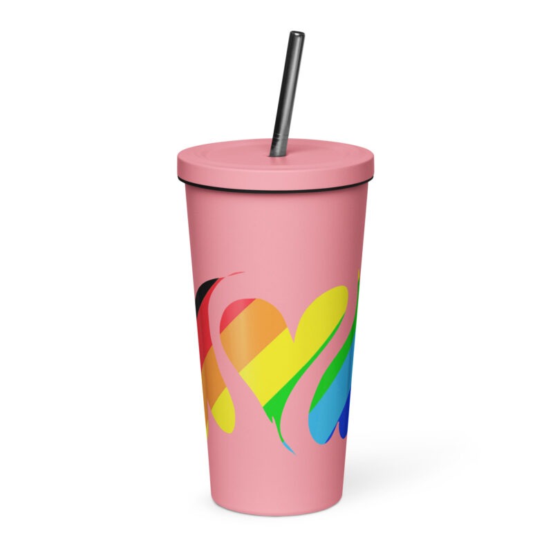 HEARTS OF PRIDE - Insulated Tumbler with a Straw - Image 6