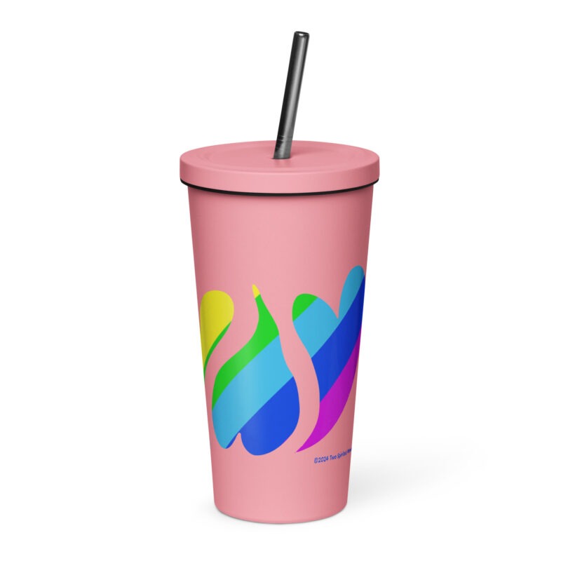 HEARTS OF PRIDE - Insulated Tumbler with a Straw - Image 8