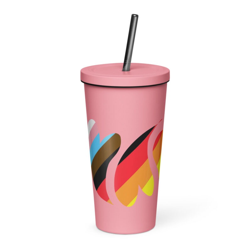 HEARTS OF PRIDE - Insulated Tumbler with a Straw - Image 9