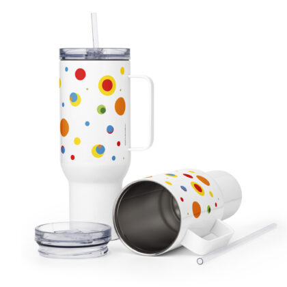 DOTS - Premium Travel Mug with Handle
