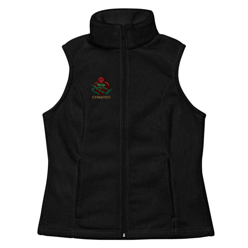 CHIMAYO HEART & ROSE - Women’s Columbia Fleece Vest (embroidered on front)