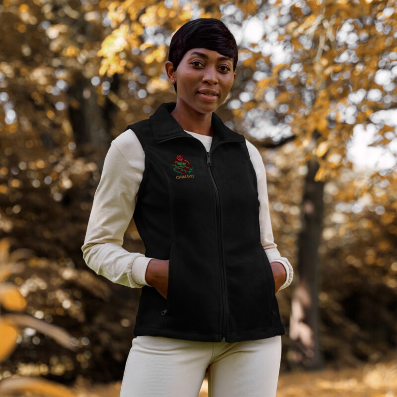 CHIMAYO HEART & ROSE - Women’s Columbia Fleece Vest (embroidered on front) - Image 2