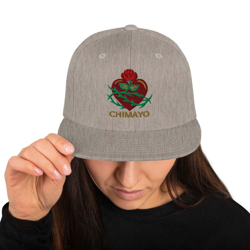 CHIMAYO HEART WITH ROSE - Classic Snapback Hat - Image 16