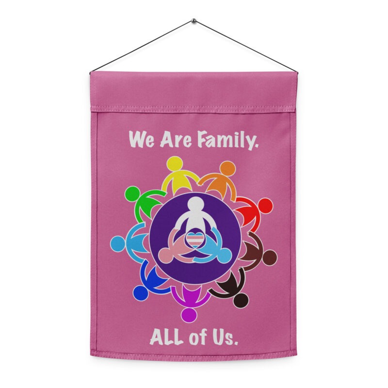 WE ARE FAMILY  - Garden Flag/Hanging Banner - Image 2