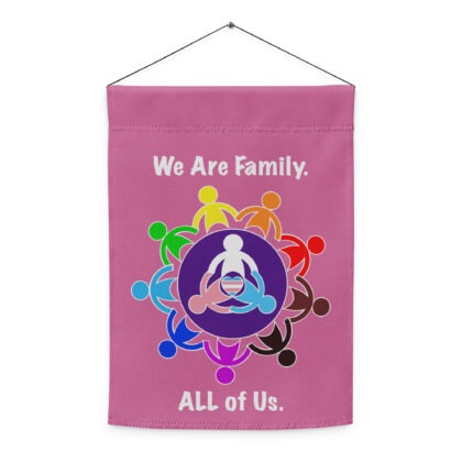WE ARE FAMILY  - Garden Flag/Hanging Banner