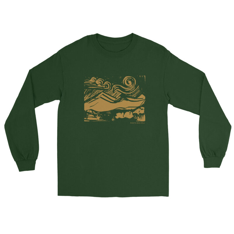GOLD MOUNTAINS & SUN - Men’s Long Sleeve Tee - Image 4