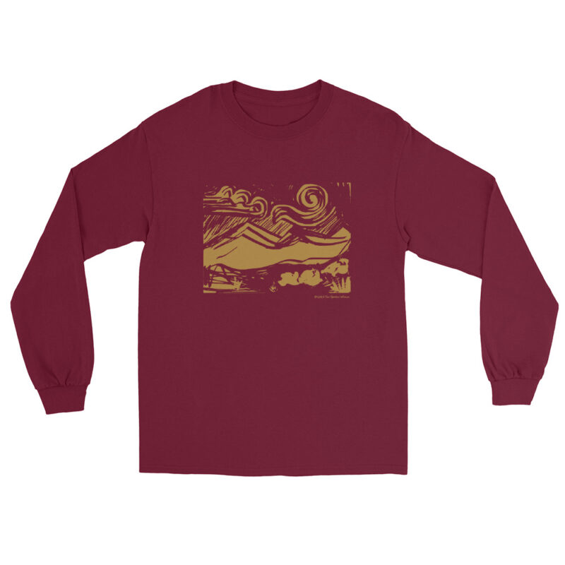 GOLD MOUNTAINS & SUN - Men’s Long Sleeve Tee - Image 3