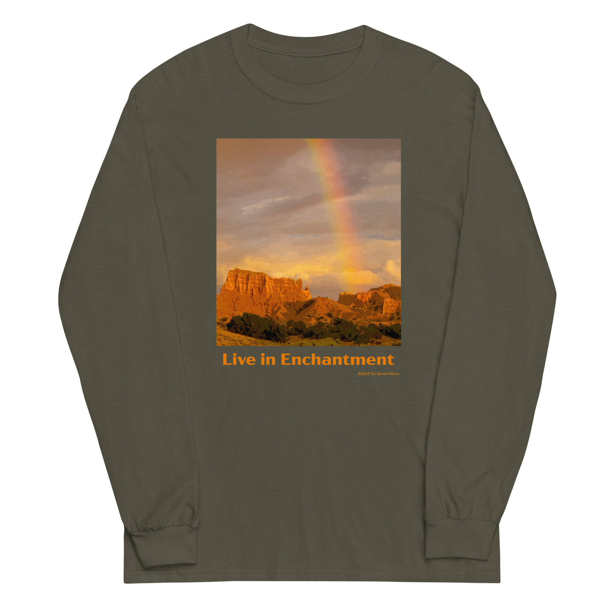 LIVE IN ENCHANTMENT - Men’s Long Sleeve Tee - Image 4