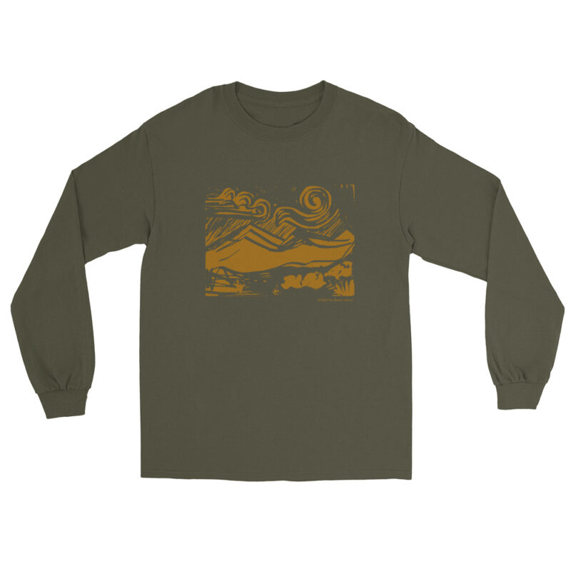 GOLD MOUNTAINS & SUN - Men’s Long Sleeve Tee - Image 7