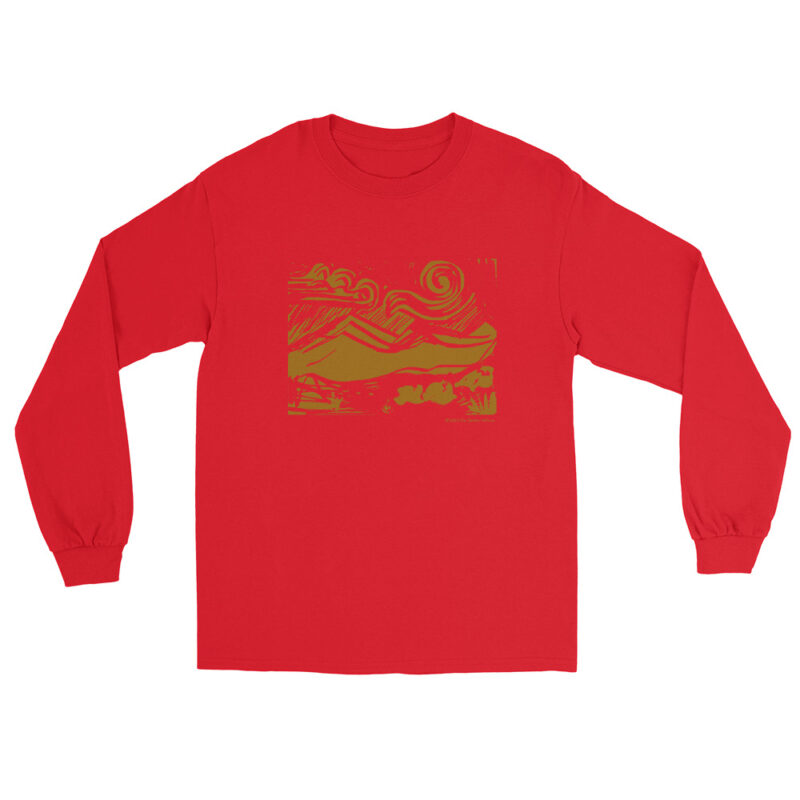 GOLD MOUNTAINS & SUN - Men’s Long Sleeve Tee - Image 5
