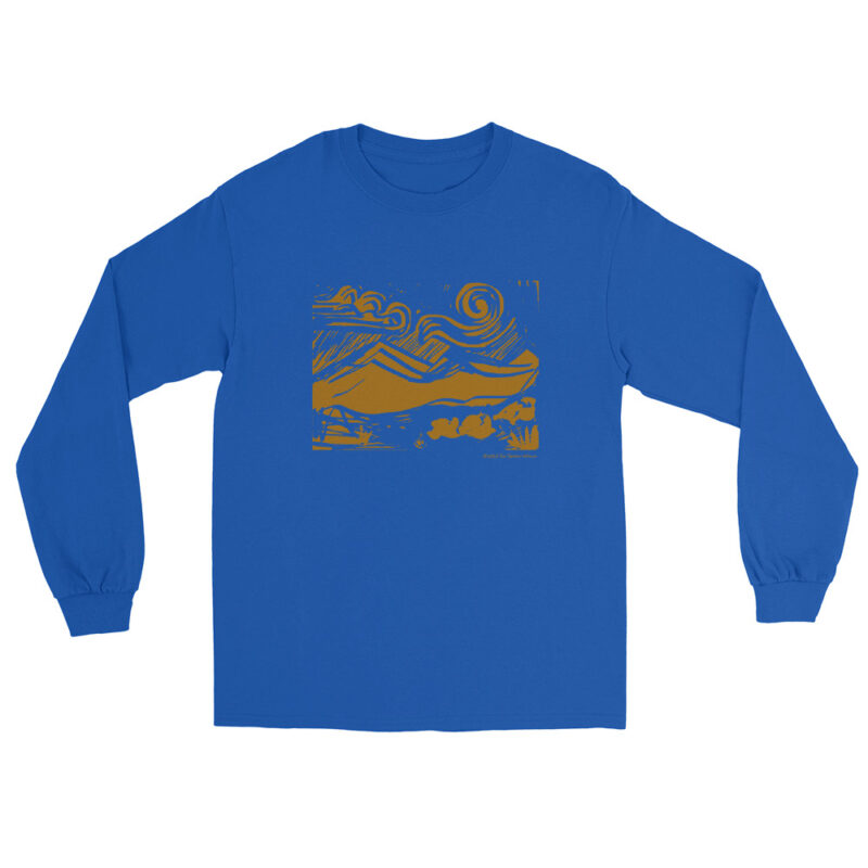 GOLD MOUNTAINS & SUN - Men’s Long Sleeve Tee - Image 6