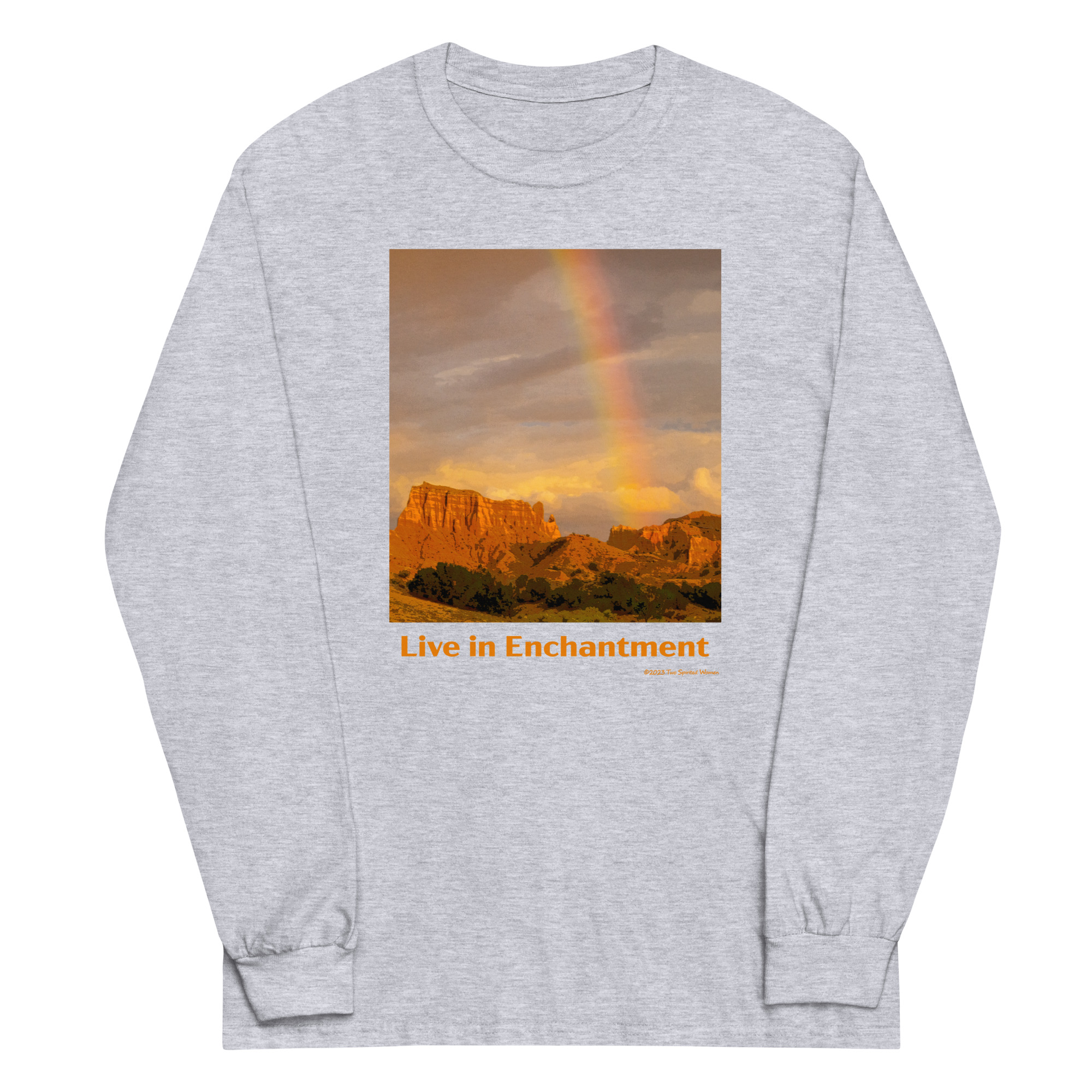 LIVE IN ENCHANTMENT - Men’s Long Sleeve Tee - Image 6