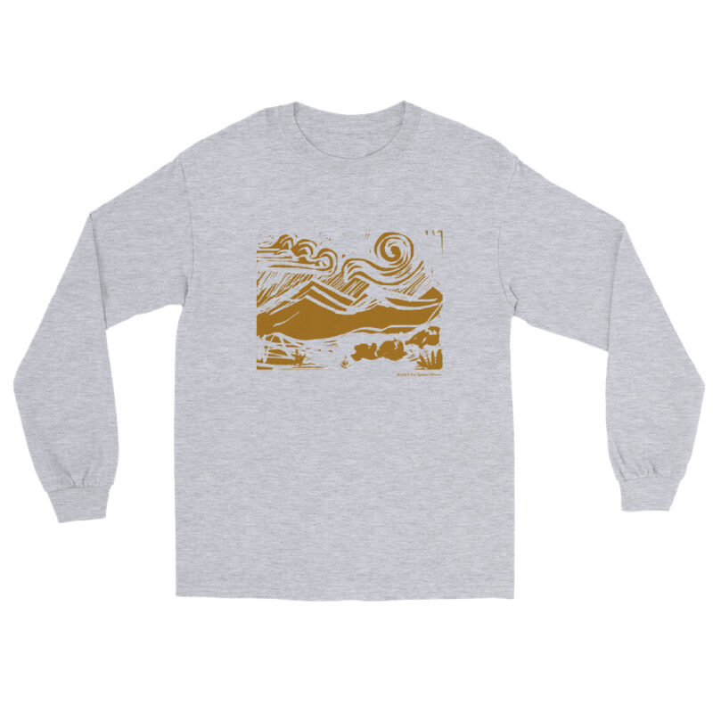 GOLD MOUNTAINS & SUN - Men’s Long Sleeve Tee - Image 9