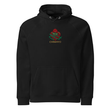 CHIMAYO HEART WITH ROSE - Unisex Eco Hoodie