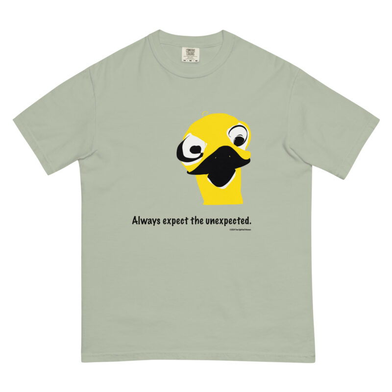 ALWAYS EXPECT THE UNEXPECTED - Unisex Garment-Dyed Heavyweight T-Shirt - Image 10