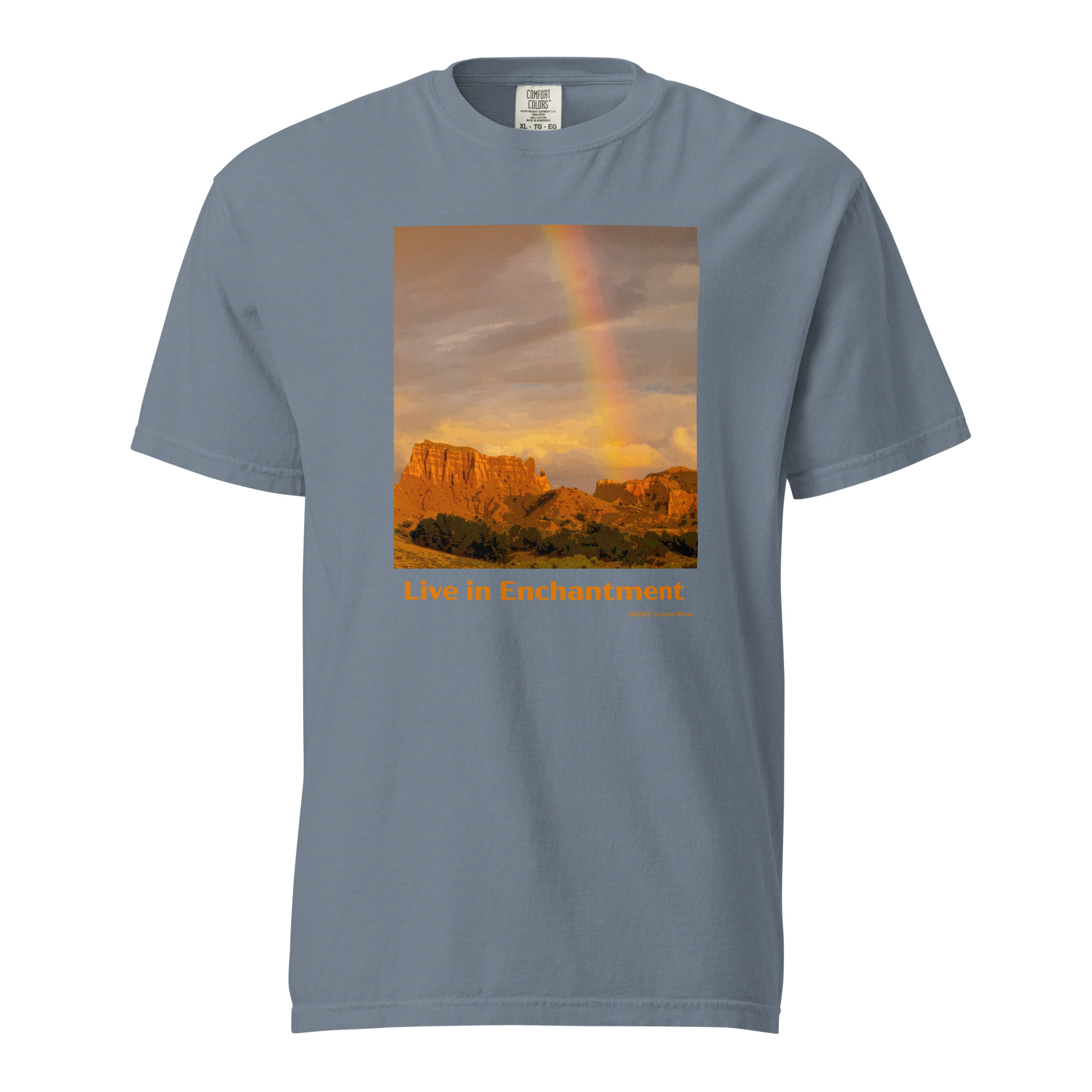 LIVE IN ENCHANTMENT - Unisex Soft Heavyweight Tee - Image 7