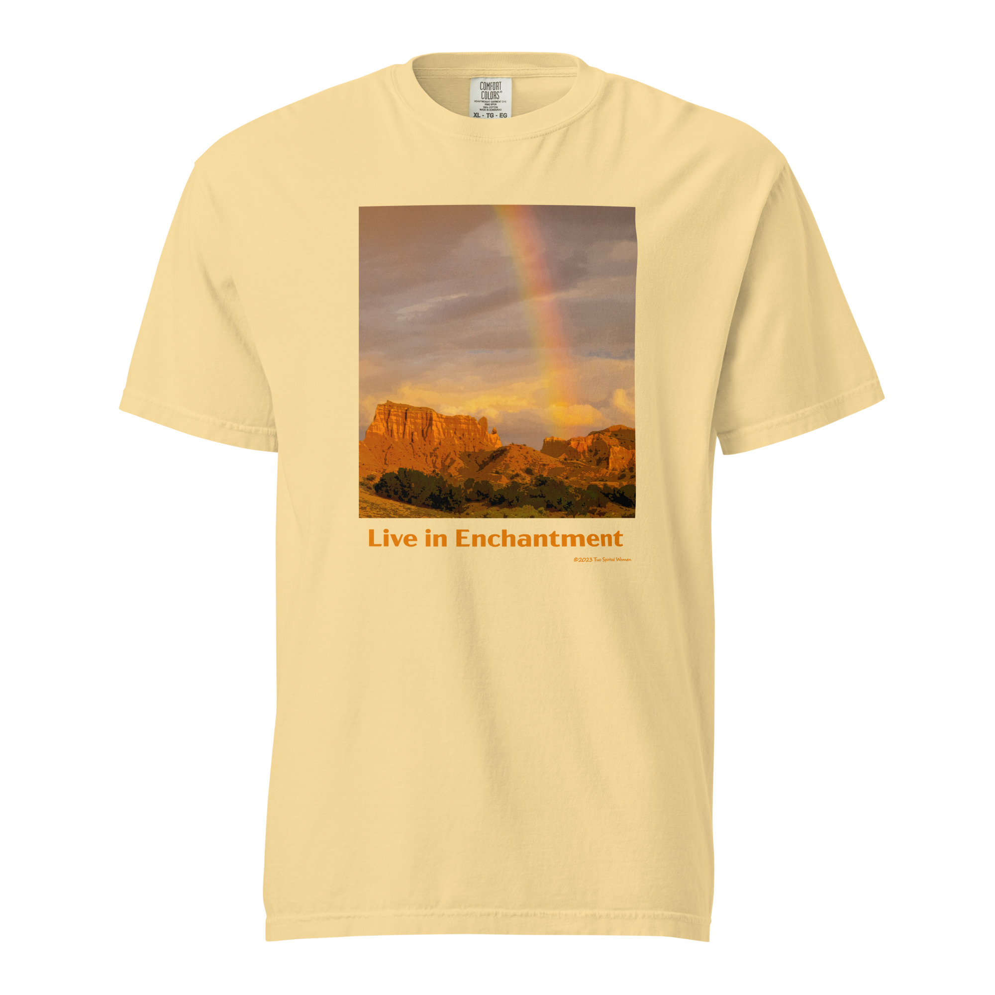 LIVE IN ENCHANTMENT - Unisex Soft Heavyweight Tee - Image 12