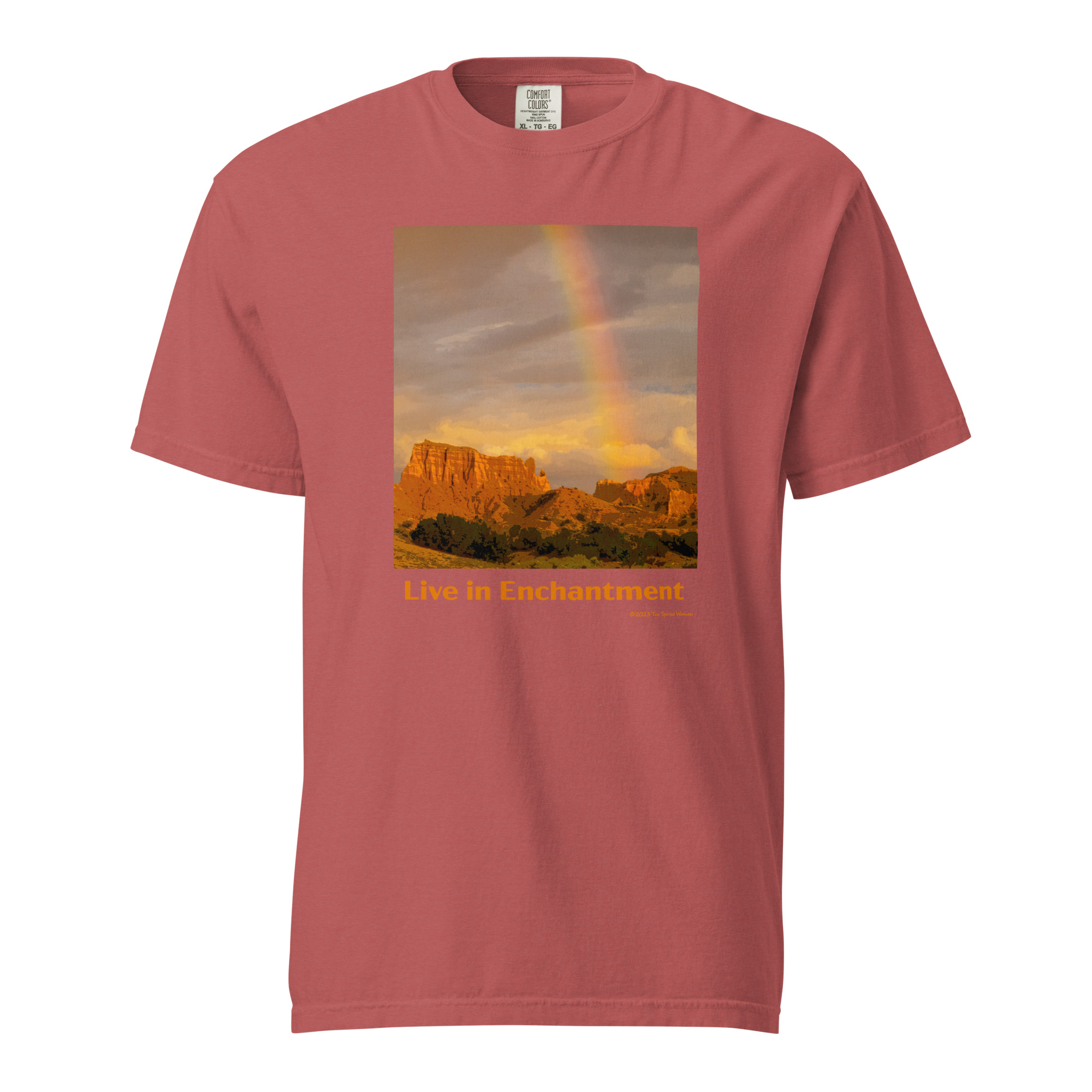 LIVE IN ENCHANTMENT - Unisex Soft Heavyweight Tee - Image 4