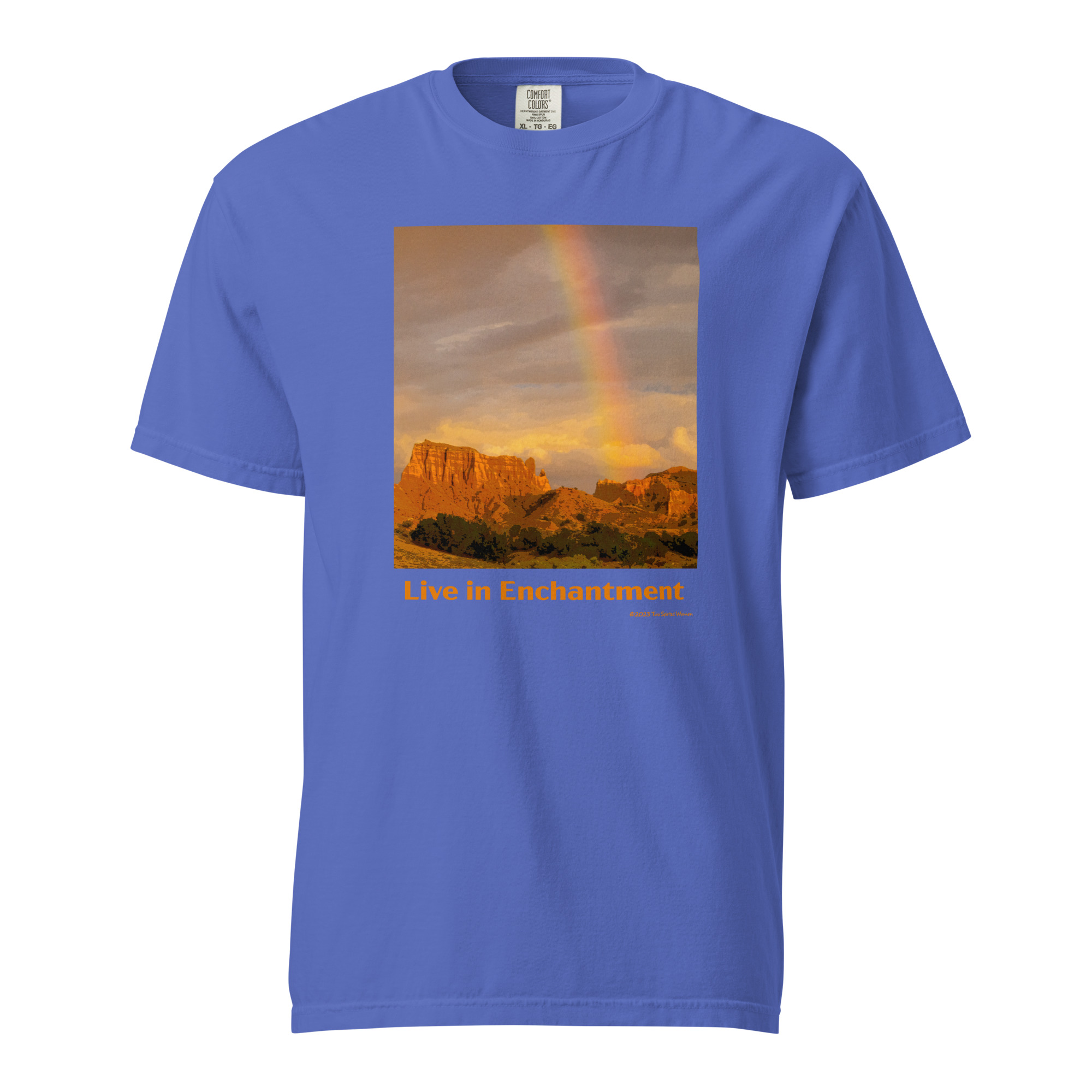 LIVE IN ENCHANTMENT - Unisex Soft Heavyweight Tee - Image 5