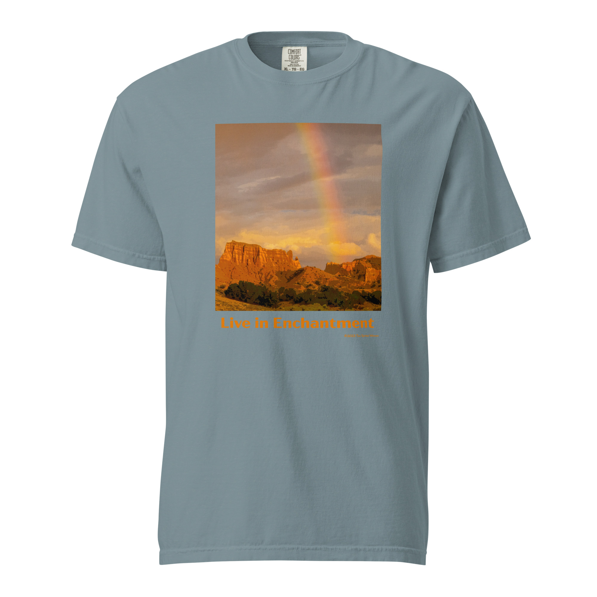 LIVE IN ENCHANTMENT - Unisex Soft Heavyweight Tee - Image 8