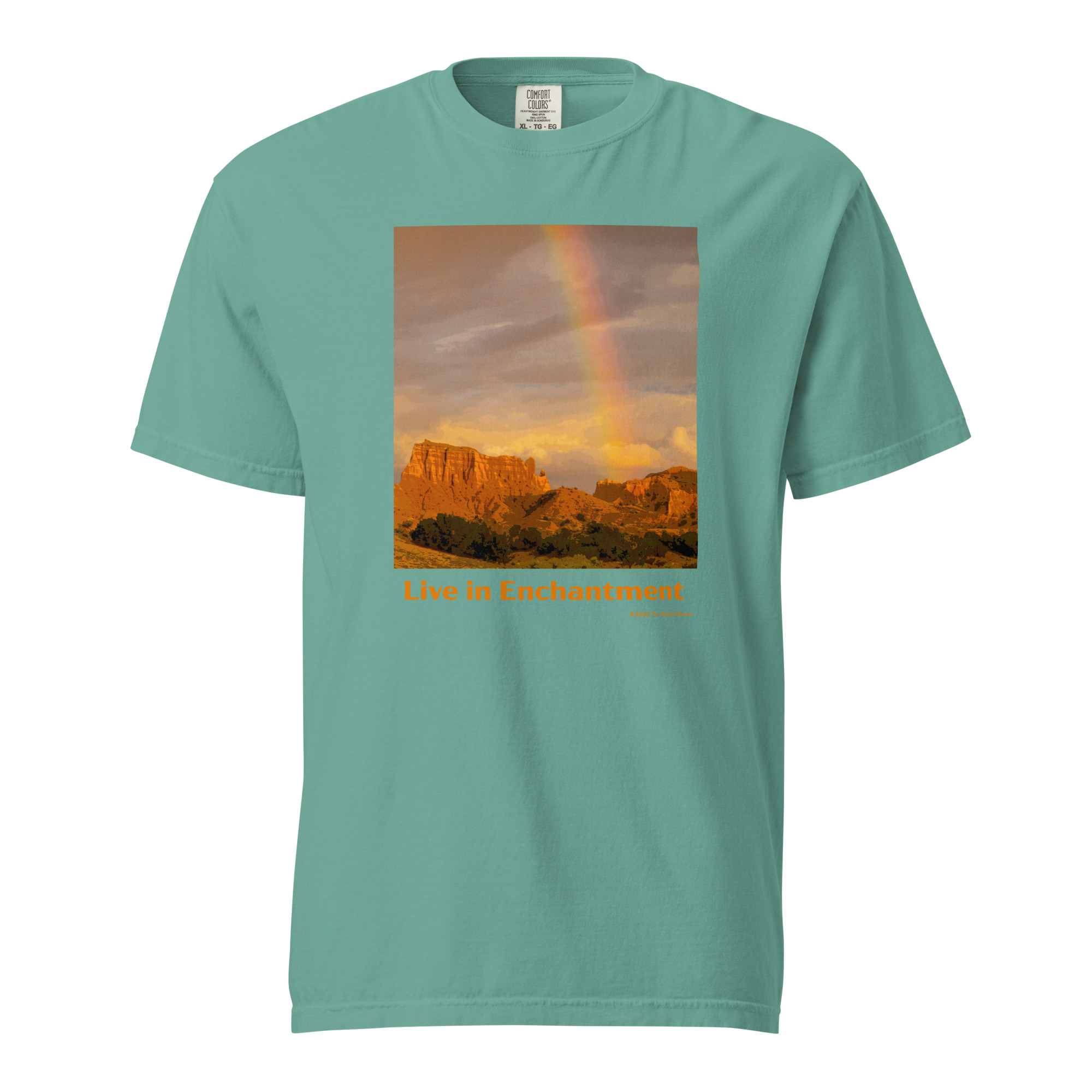 LIVE IN ENCHANTMENT - Unisex Soft Heavyweight Tee - Image 11