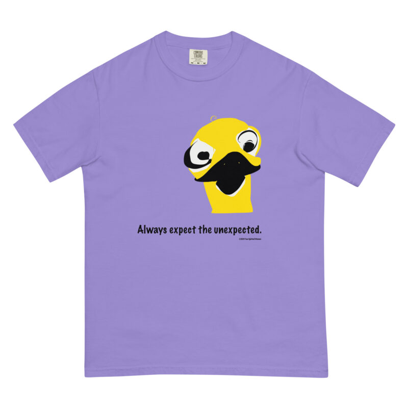 ALWAYS EXPECT THE UNEXPECTED - Unisex Garment-Dyed Heavyweight T-Shirt - Image 7