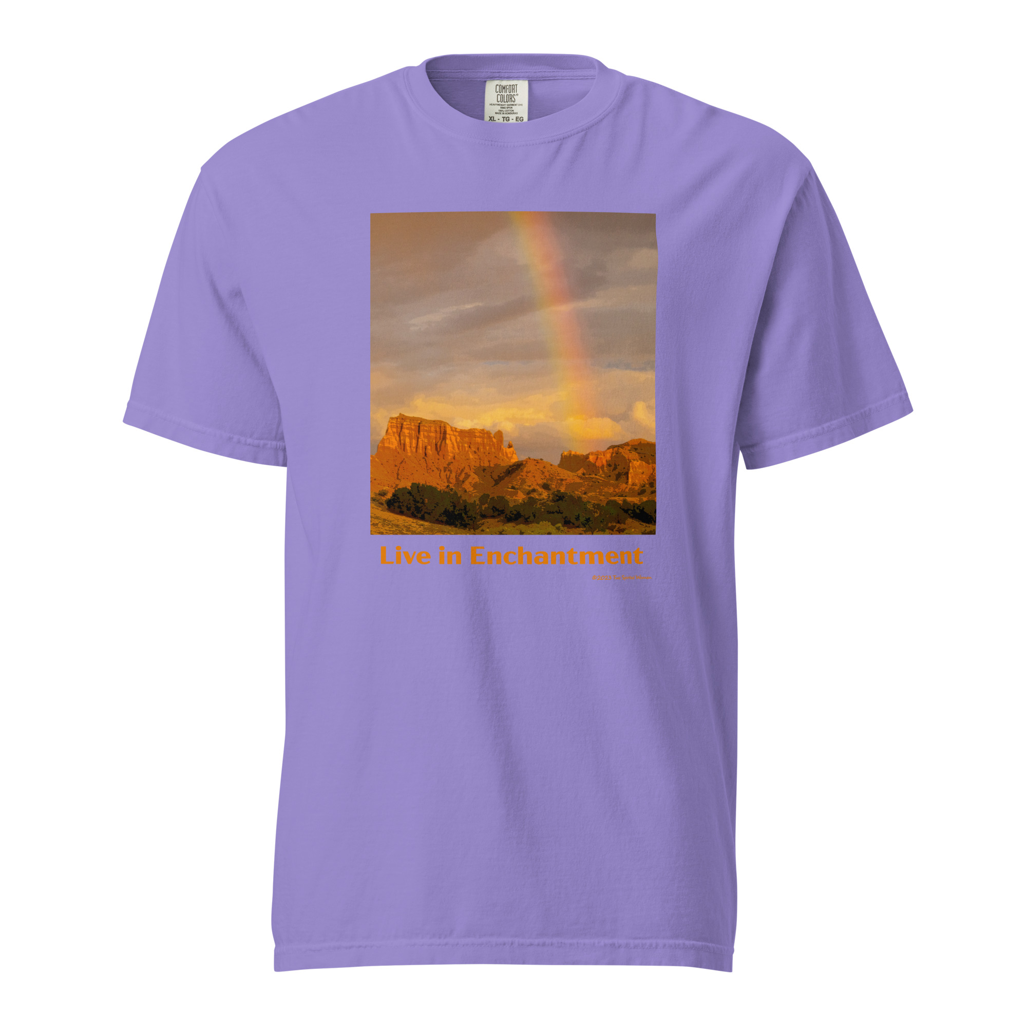 LIVE IN ENCHANTMENT - Unisex Soft Heavyweight Tee - Image 10