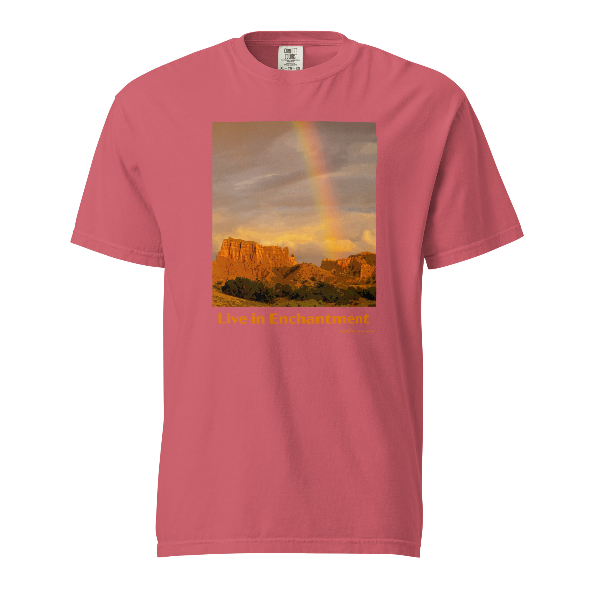LIVE IN ENCHANTMENT - Unisex Soft Heavyweight Tee - Image 6