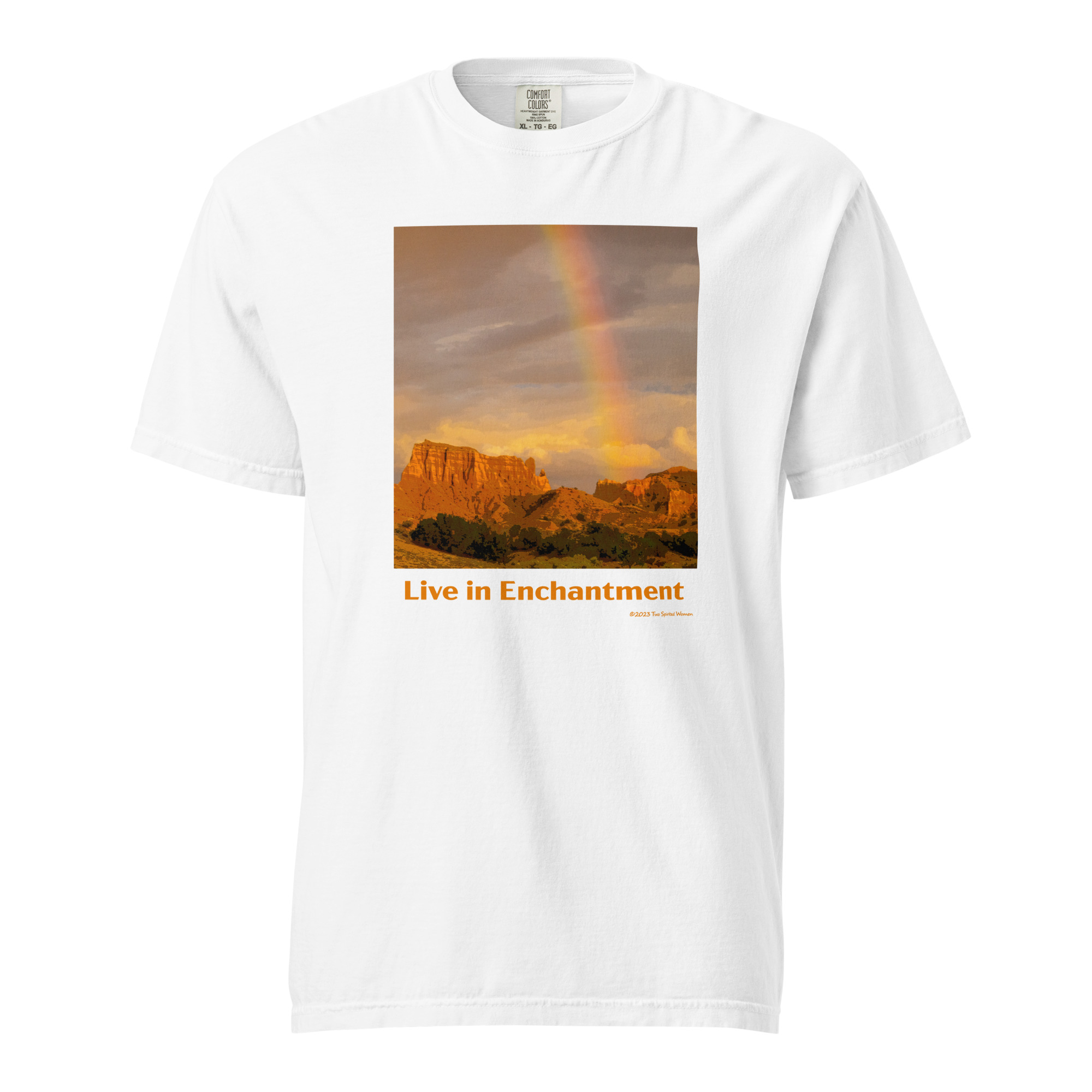 LIVE IN ENCHANTMENT - Unisex Soft Heavyweight Tee - Image 13