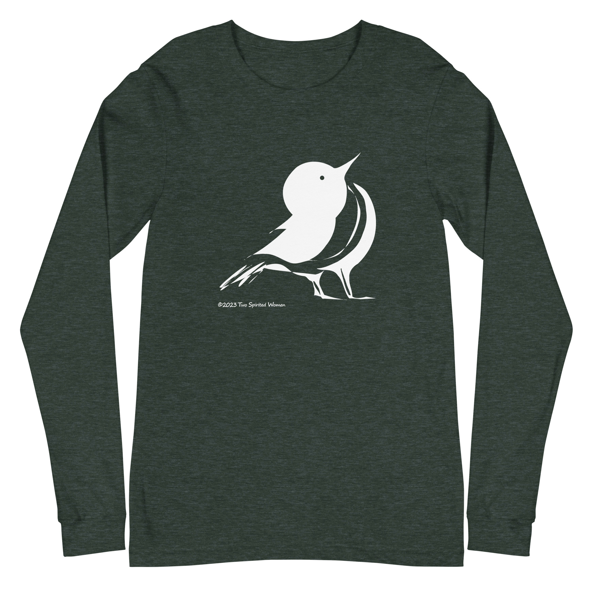 WHITE SONGBIRD - Unisex Long Sleeve Tee - Image 15
